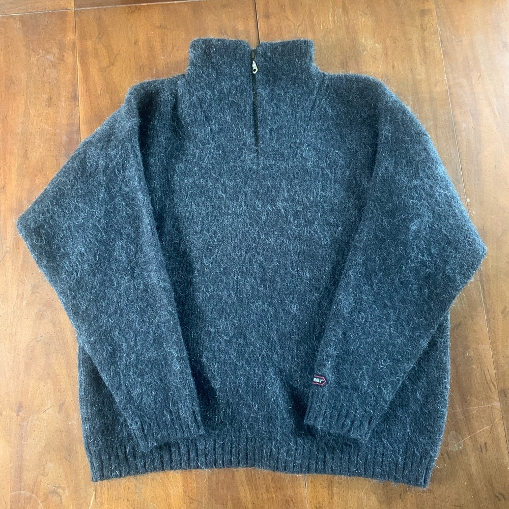 Vintage Icewear Sweater quarter zip 100% wool men’s Large made in Iceland